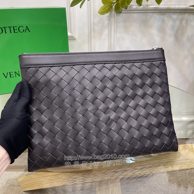 Bottega veneta高端男包 98081 寶緹嘉頂級胎牛皮手包 BV經典款編織男士手拿包  gxz1190